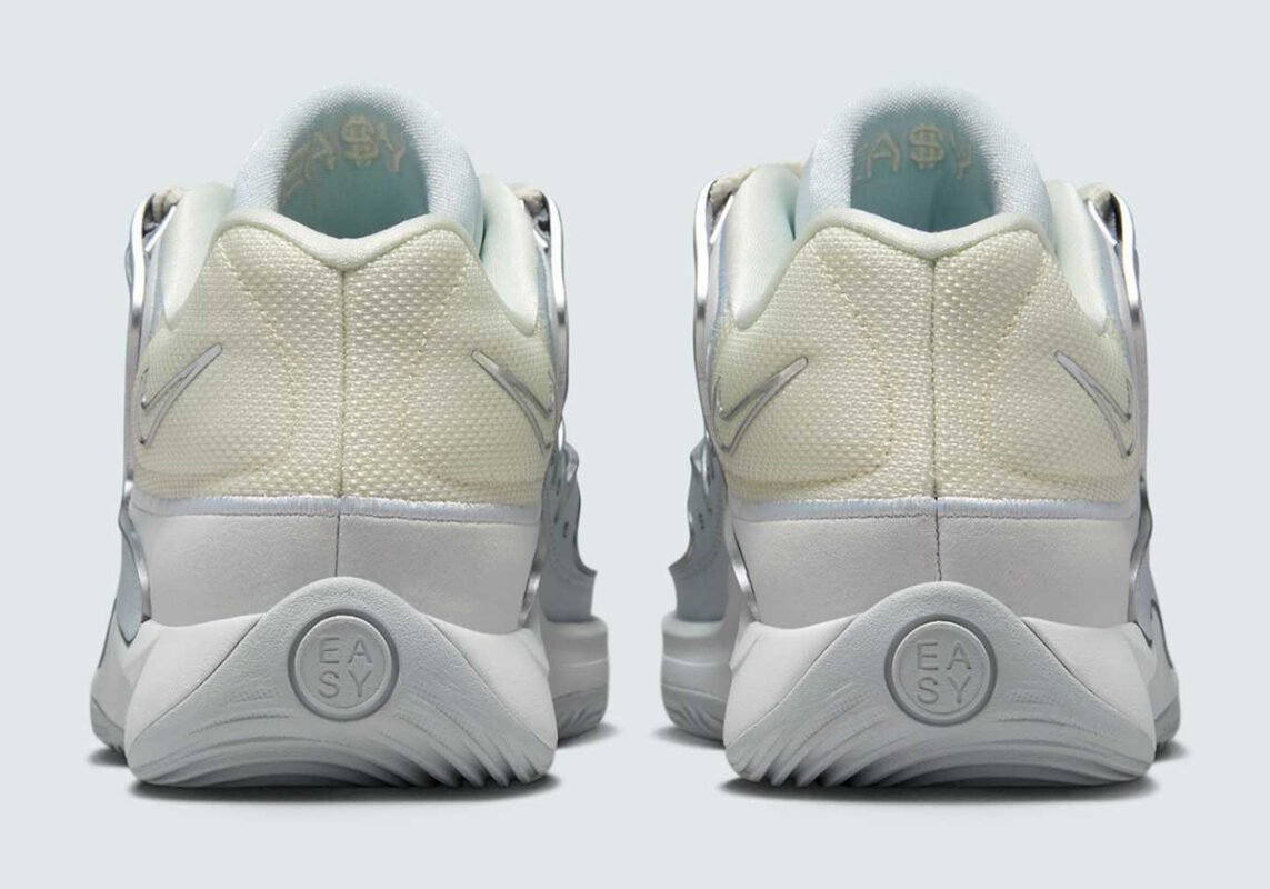 Nike KD 18 Slides An Icy Soft Pearl کفش بسکتبال5