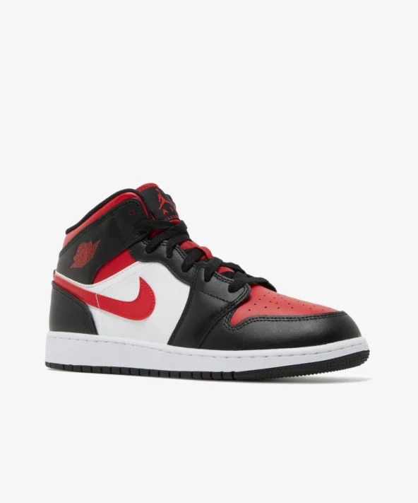 1 Mid Black Fire Red | کتونی بسکتبال جردن 1 مید Black Fire Red «ایردی» - تصویر 2