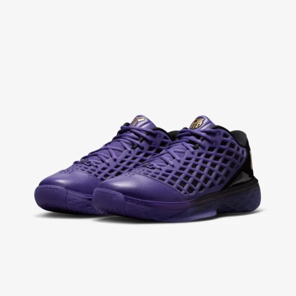 کتونی بسکتبال نایک کوبی 3 لو پروترو Kobe 3 Low Protro x FC Barcelona “Black Electric Purple” - تصویر 3